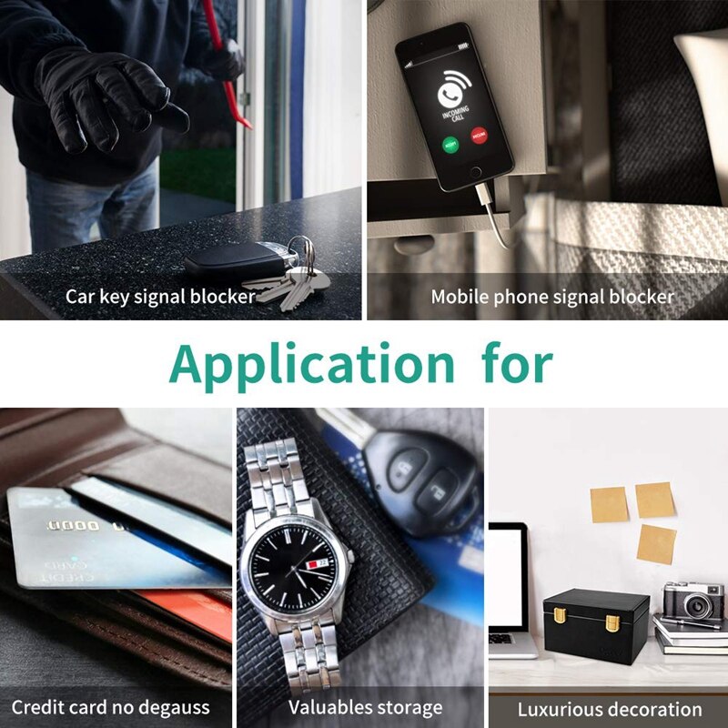 Anti Diefstal Faraday Doos, Rfid Keyless Auto Beveiliging Telefoons Kaarten Call Faraday Afscherming Doos Protector Blocker Opbergdoos Keyless