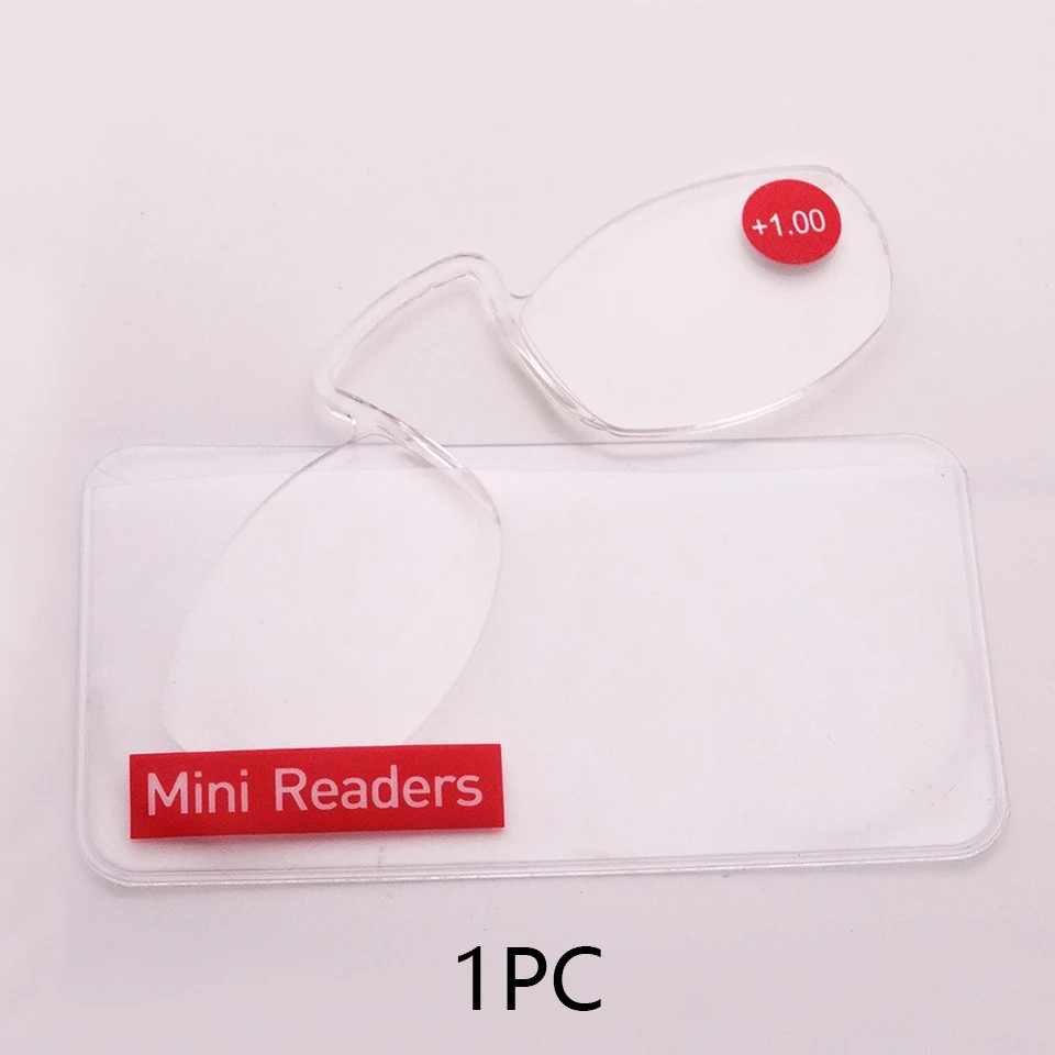 Transparent Reading Objects NONOR Mini Readers Transparent Nose Clip Reading G... – Grandado