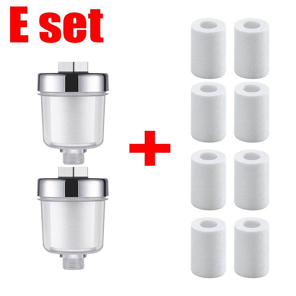 Universele Kraan Filter Pp Katoen Hoge Dichtheid Praktische Waterzuiveraar Filter Kraan Verzachten Hard Water Douche Waterfilter Voor Hom: Licht Geel