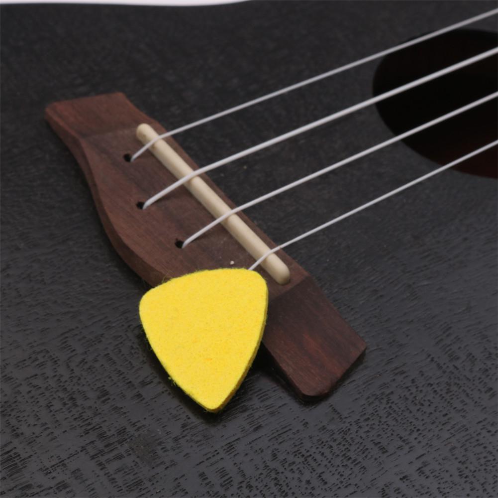 1 uds, púas coloridas de lana para ukelele, picos de fieltro de lana, púa para dedo, púa para Guitarra de cuero, púas para ukelele, accesorios para Guitarra Banjor