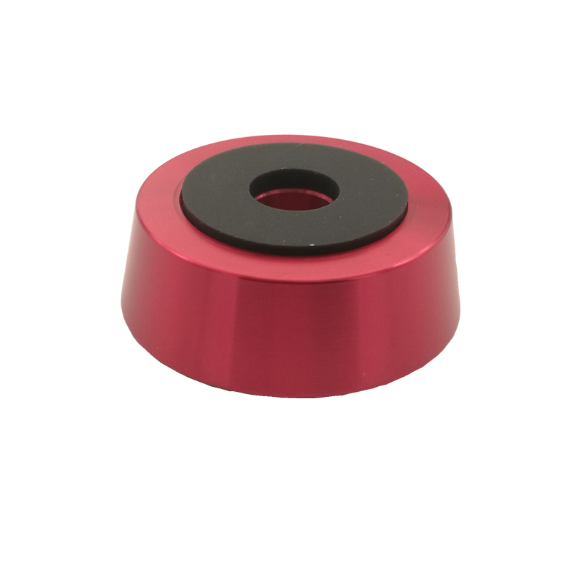 4PCS amplifier feet 40*15mm Aluminum Shock Absorber Speaker Turntable Feet: Red
