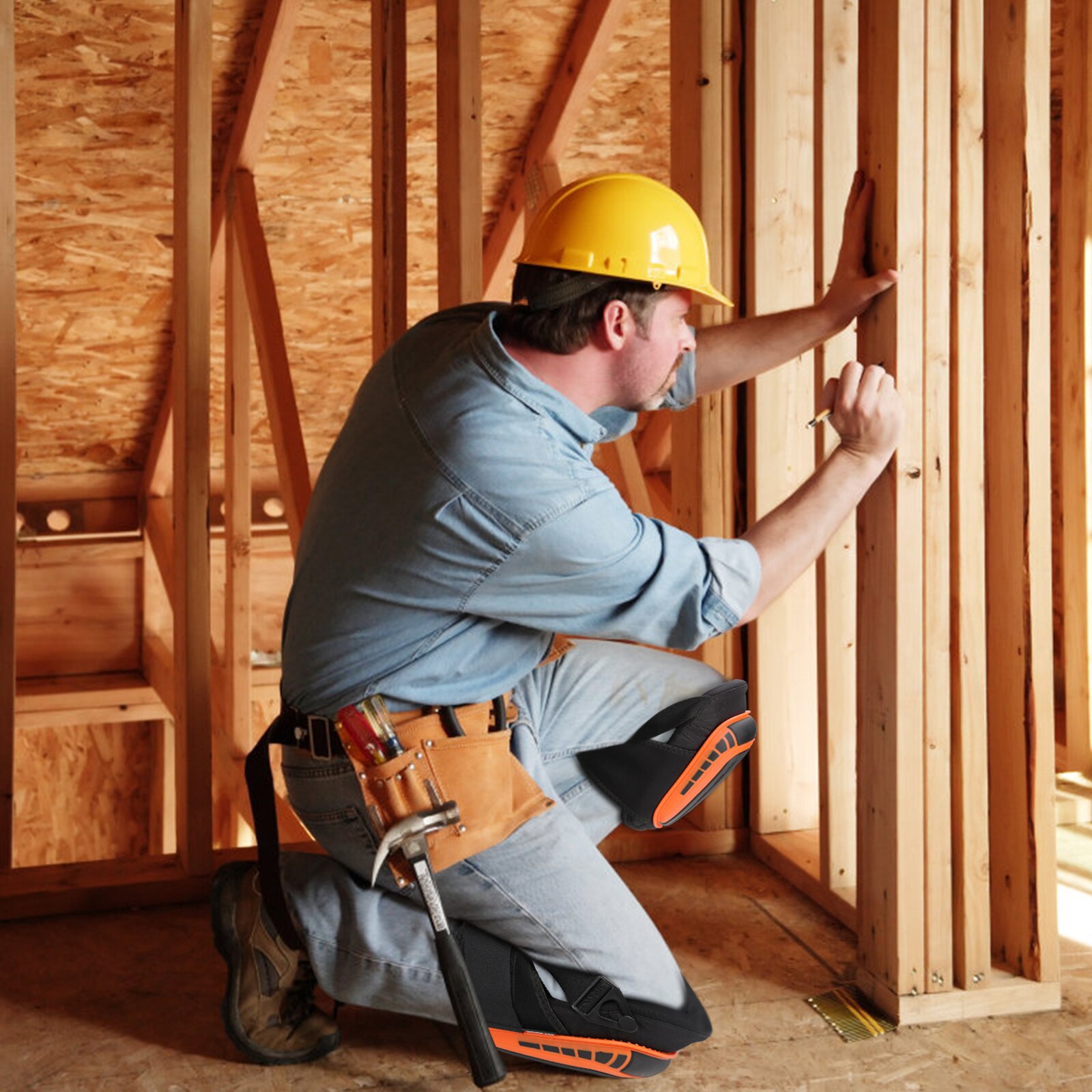 Knee Pads With Heavy Duty Foam Padding and Comfortable Gel for Work, Gardening, DIY, Construction, Flooring