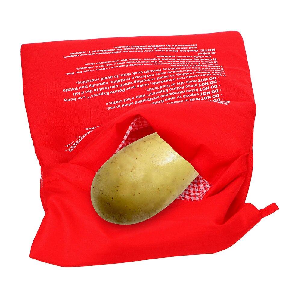 Mikroovn bage kartofler pose vaskbar komfur taske nem at tilberede damp lomme hurtig hurtig bagte kartofler ris lomme