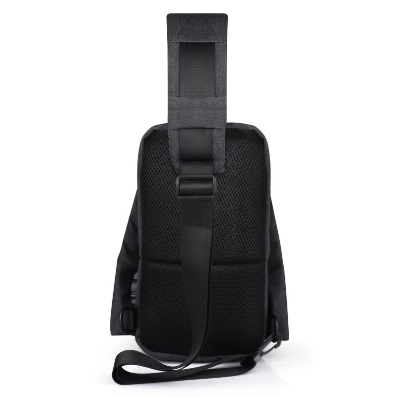 Casual borsttas usb oplaadbare unisex schouder crossbody multifunctionele effen kleur oxford borsttas