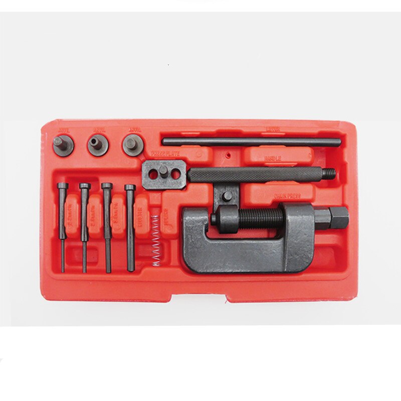 13pcs Chain Cutter Klinknagel Tool Set Klinken Breaker ATV Bike Motorcycle Cam Drive