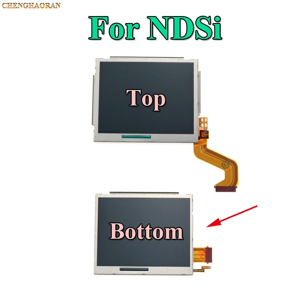 1pcs Top Upper & Bottom Lower LCD Display Screen Replacement for Nintendo DS Lite For DSL For NDSL For 3DS 3DS XL LL: For NDSi Bottom