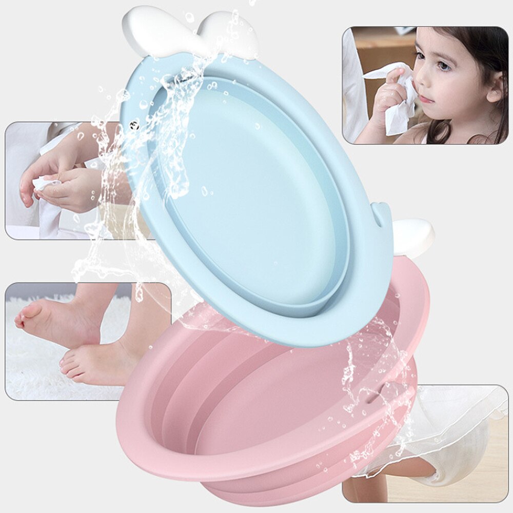 Faltbare Baby Badewanne Reise Tragbare Baby Becken Umweltfreundliche Sichere freundlicher Neugeborenen Verdicken faltbare Waschen Gesicht Fuß Arsch Becken