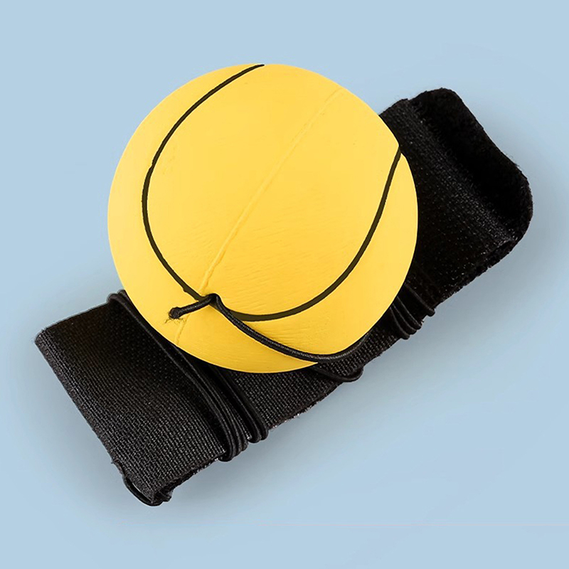 Return Sponge Rubber Hand Ball Game Exercises Bouncing Elastic Sport Strength Training Children Kids Outdoor Toy Ball: Red