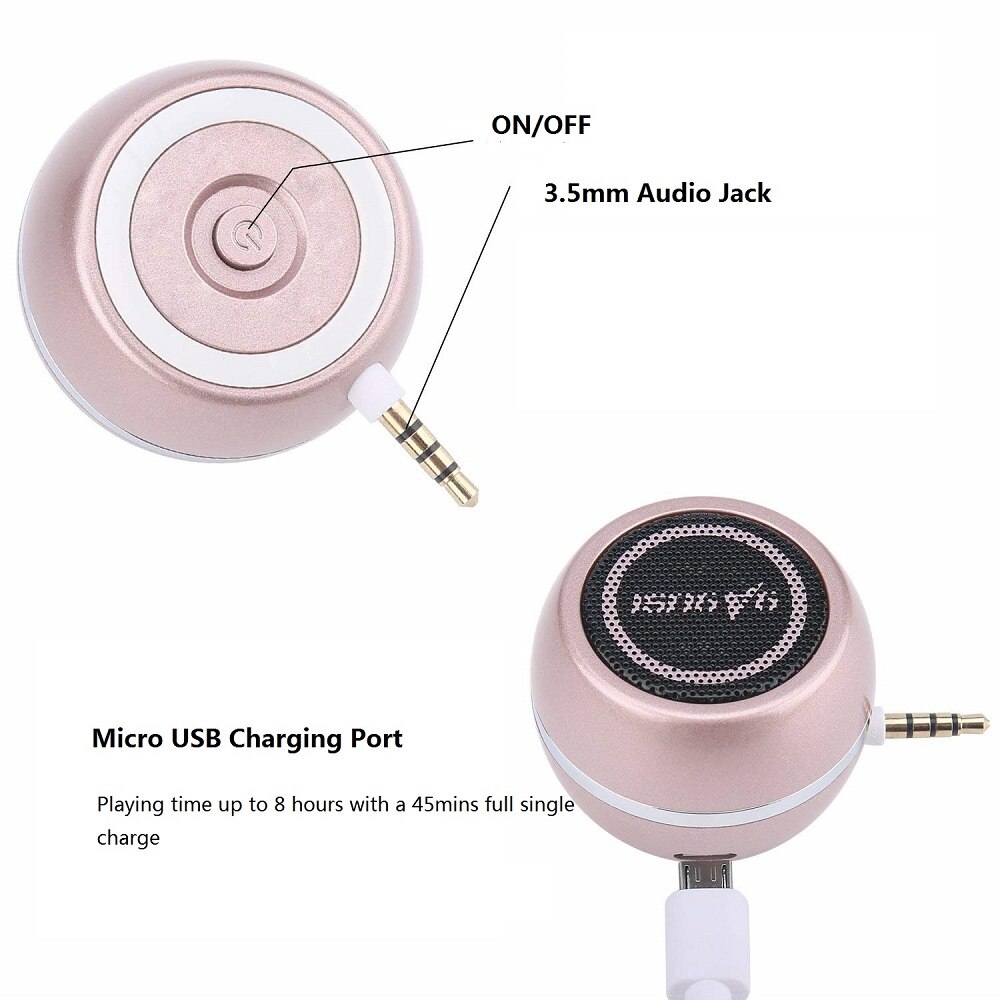 Mini Speaker 3.5 Mm Audio Jack 3W Draagbare Mobiele Telefoon Speaker Voor Iphone Android Ipad Ipod Music Speaker