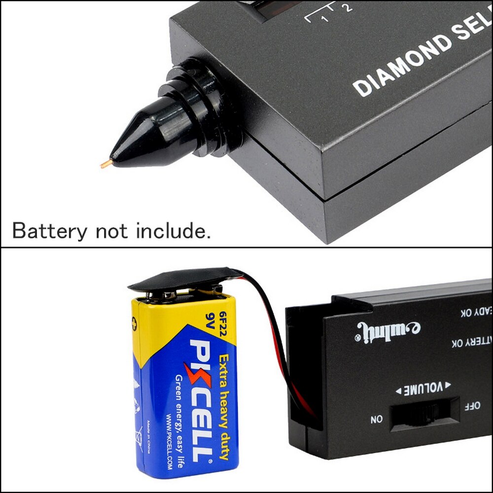 Diamond Tester Gemstone Gem Selector High Accuracy Jewelry Watcher Tool LED Diamond Indicator Test Pen Tool