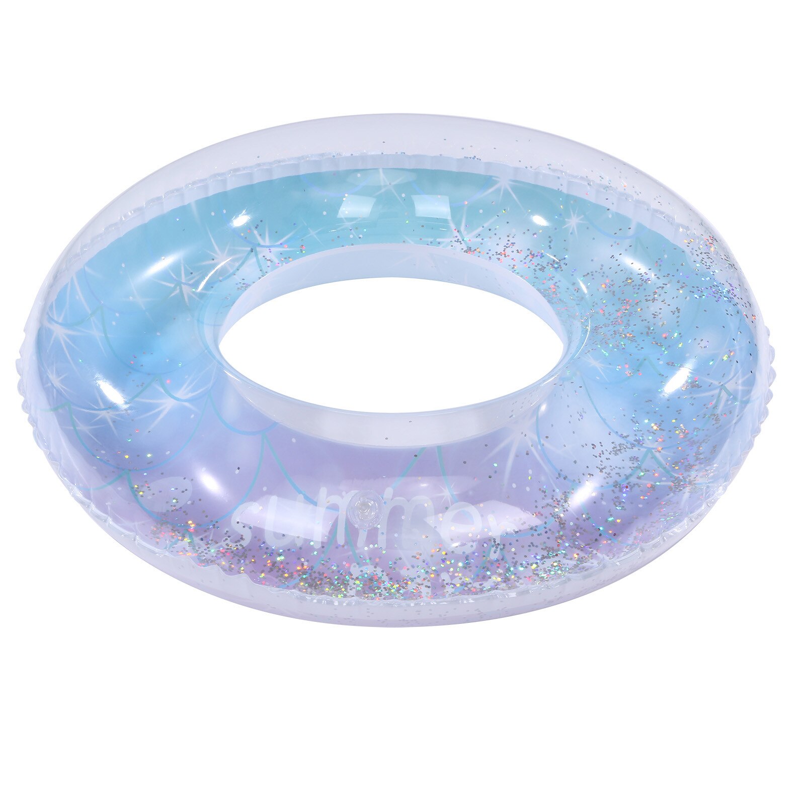 90cm Außen Transparente Schwimmen Aufblasbare Ring Erwachsene freundlicher Schwimmbad schweben Kreis Wasser Spielzeug Wasser Sport Für Erwachsene Kind Neueste
