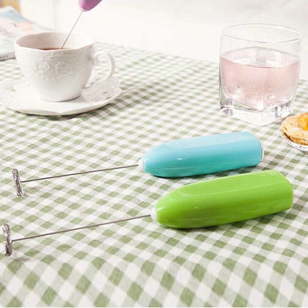 Batidor de café y leche, batidor manual, batidor eléctrico de huevos, Espumador, Mini agitador con mango, herramienta de cocina práctica # P5, 1 ud.