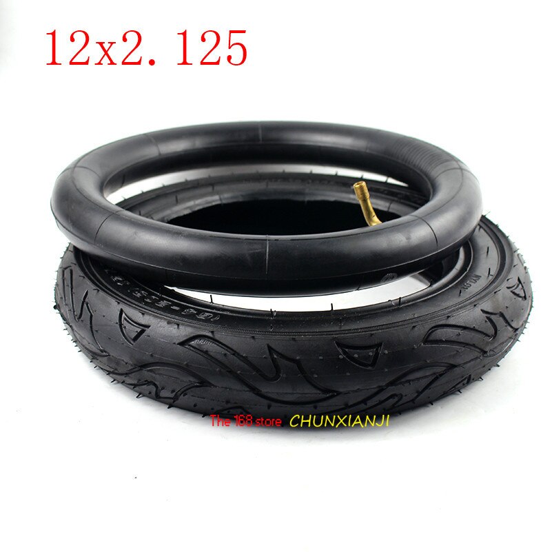 Cykelvagn urban elskoter däcksats 12 x 2.125 däck innerslang 12*2.125