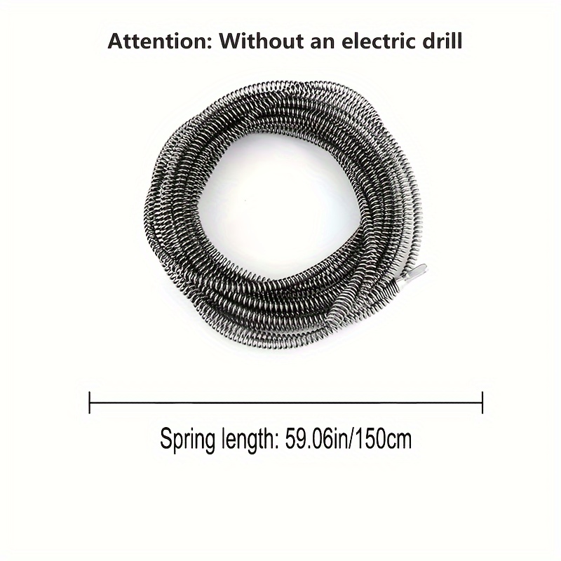 Heavy-Duty Electric Drain Cleaner Spring Tube Dredger Household Plumbing Unclogs Toilets Sinks Kitchen Bathroom Cleaning Tools: Chocolate