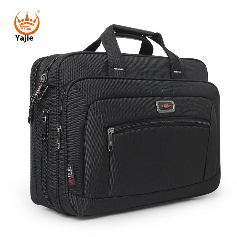 briefcase canvas waterproof large capacity 15.6 inch laptop bag work bag business bags official office bag