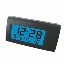 Datum Klok Digitale Thermometer Voor Auto Dashboard Draagbare Tafel Bureau Abs