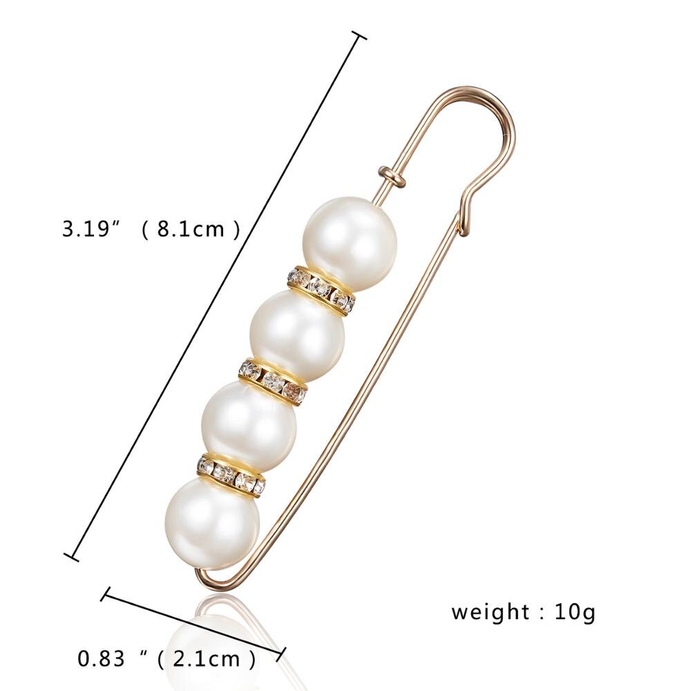 RINHOO 1PC Clothing Imitation Pearl Large Pin Cardigan Sweaters Brooch For Women Girls Suit Pins Corsage Scarf buckle: BROOCH 7