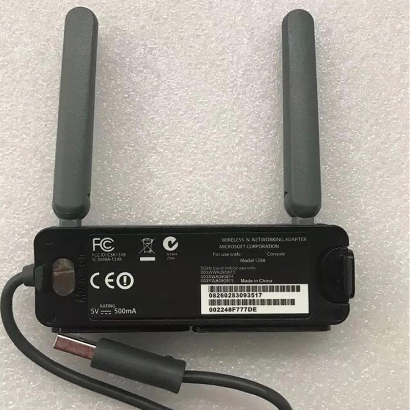 För xbox 360 wifi trådlös nätverksadapter a/b/g & n nätverksadapter med dubbel antenn för xbox 360