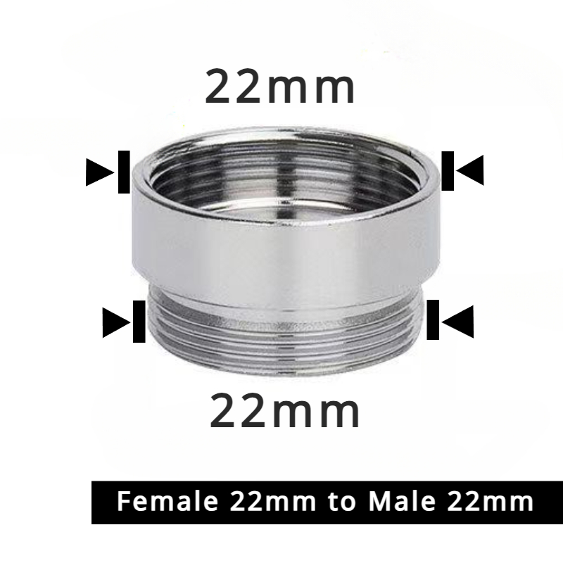 Stainless Steel Faucet Connector M22 To M20 M18 M1/2" Thread Joints Water Purifier Accessory Kitchen Water Tap Adapter Fittings: light yellow