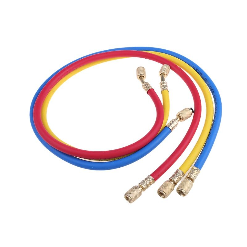 Conjunto de manómetro de colector refrigerante, herramientas de aire acondicionado + evacuación de carga de prueba de refrigerante para refrigeración de aire acondicionado