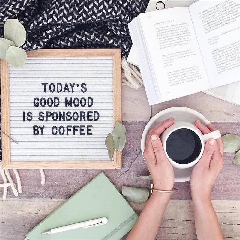 460 Letter Board Handmade Felt Decoration Message Board Can Change The Symbol Number Home Office Message Board Decor