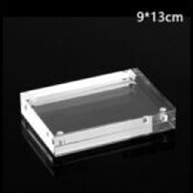 1*Photo Frame Transparent Photo Frame Clear View Both Sided Magnetic Acrylic Block Picture 100% Brand And: 4