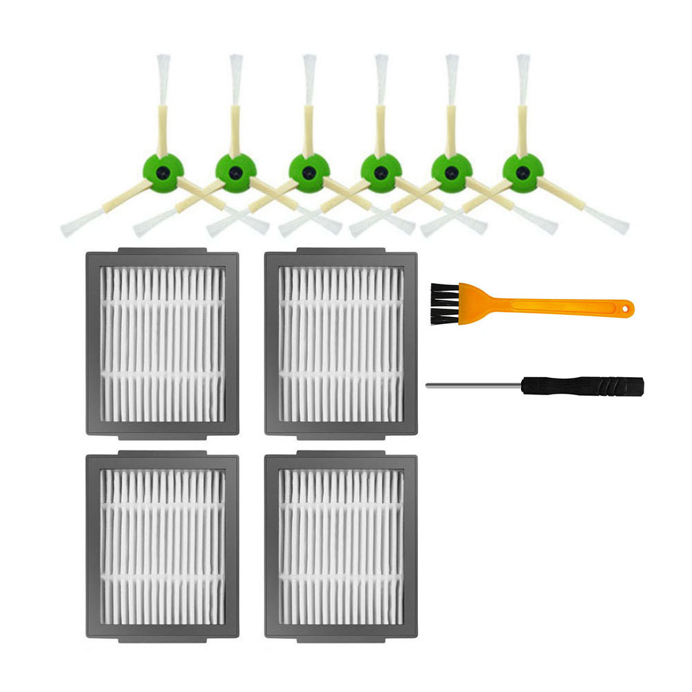 Hepa-filter, hauptbürste, seitenbürste, staubbeutel für irobot roomba  i3 i3+ i4 i4+ i5 i6 i7 i8 j5 j5+ j6 j6+ j7 j7+ j8 j8+ j9 j9+ e5 e6 e7: Hellgelb