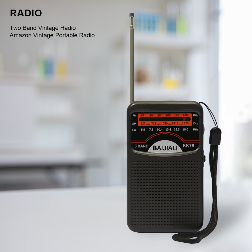 Radio retrò portatile ricevitore FM/AM/SW altoparlante integrato Display LCD Antenna telescopica Radio meteo di emergenza alimentata a batteria