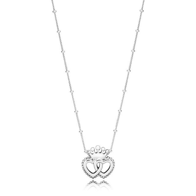 Real 925 Sterling Silver Necklace Heart And Bird Shape Allure Vintage Glamour Fine Jewelry For Women Charm Many Choices: 8