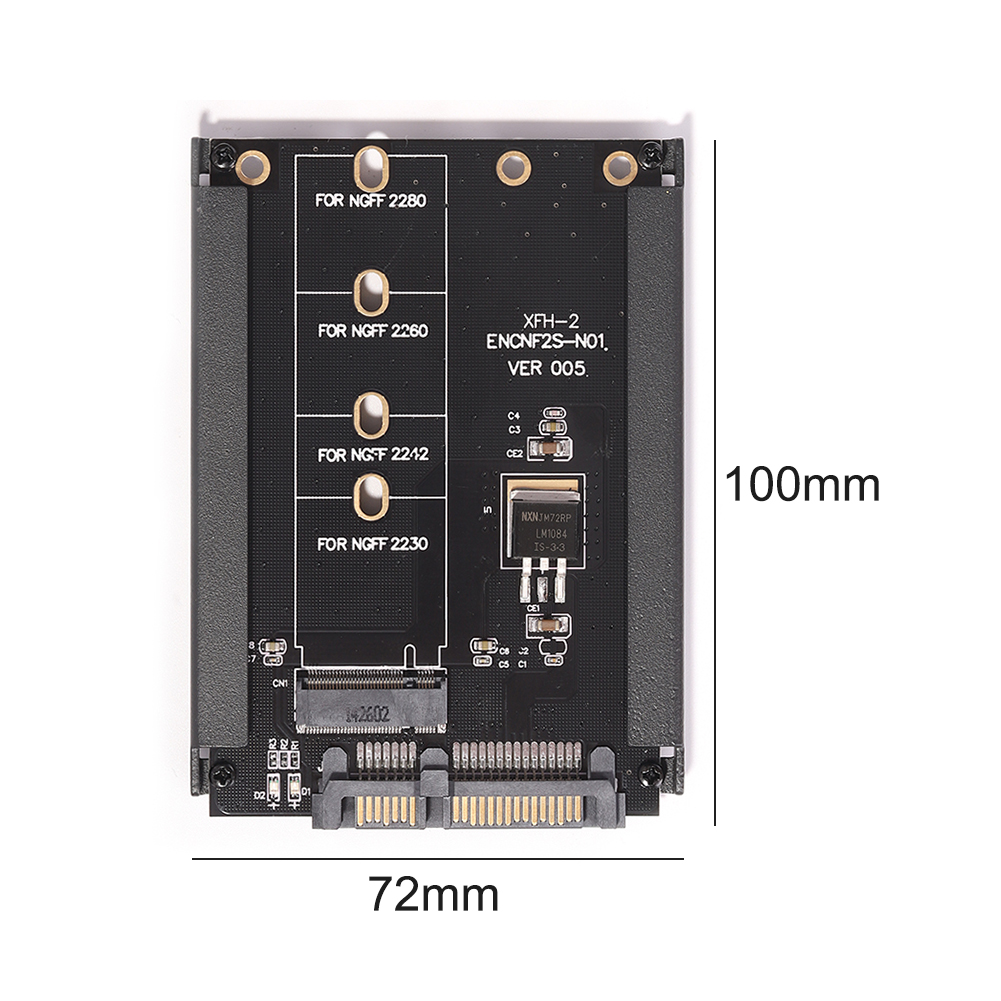 M.2 SATA Adapter Raiser M2 to SATA Adapter M.2 to SATA Adapter M.2 NGFF Converter 2.5" SATA3 Card B Key for Win7 Win8 Mac WinXP