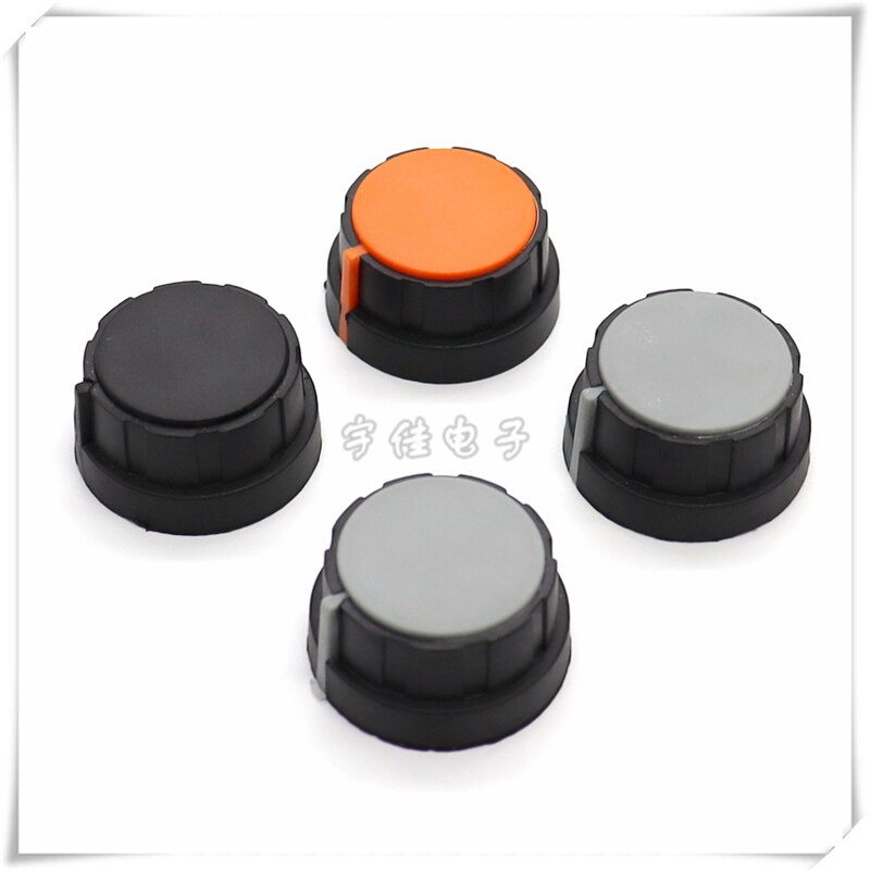 2 stück 31 × 16,5 MM gummi knopf Potentiometer knopf kappe frequenz konverter kupfer Ader 6MM knopf weiche gummi Knopf Deckel