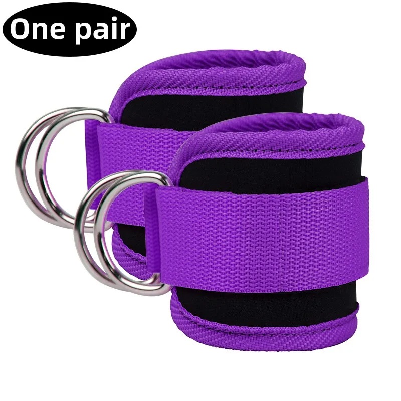 Enkelbandjes Weerstandsband Elastische Oefening Been Kracht Yoga Pilates Extra Trekkoord Gym Fitness Apparatuur Sport Vrouwen: Paars