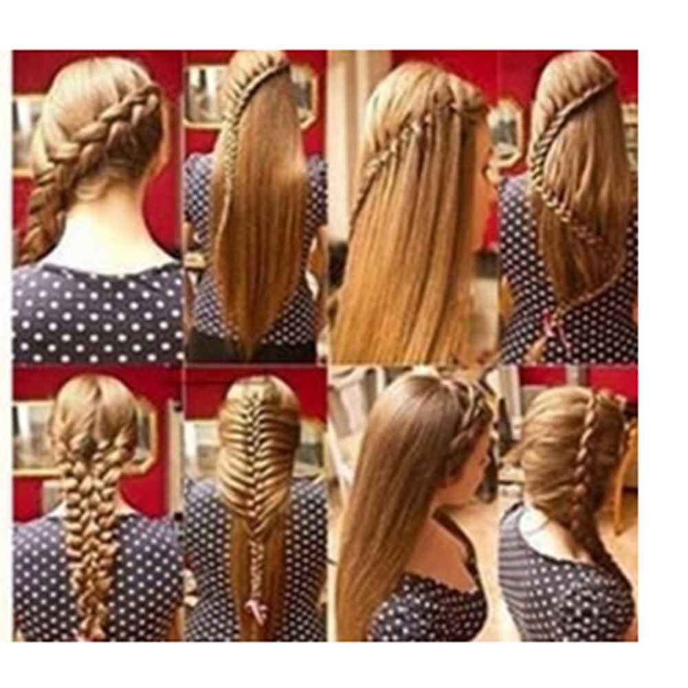 1Pc Charmante Franse Stijl 1Pcs Vrouwen Meisjes Diy Spons Haar Braider Vlecht Haar Twist Vlechten Tool Haar styling Tools