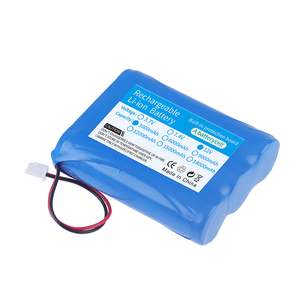 12V 3000mAh / 6000mAh Rechargable Pack For Speaker Flashlight Monitor CCTV Camera Battery 12.6 V 11.1V 18650 Lithium-ion Battery