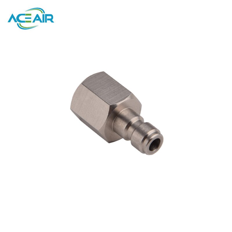 Hogedruk snelkoppelingen vrouwelijke plug roestvrij staal 4500 psi  m10 1/8 npt 1/8 bspp 2 stuks/lot