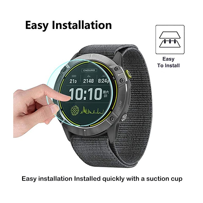 2 Stuks Smart Watch Gehard Glas Screen Protector Voor Garmin Enduro Horloge Film