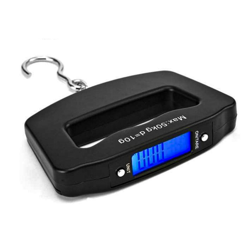 Portable Mini Digital Hand Held 50Kg 10g Fish Hook Hanging Scale Electronic Weighting Luggage Scale LED Display напольные весы