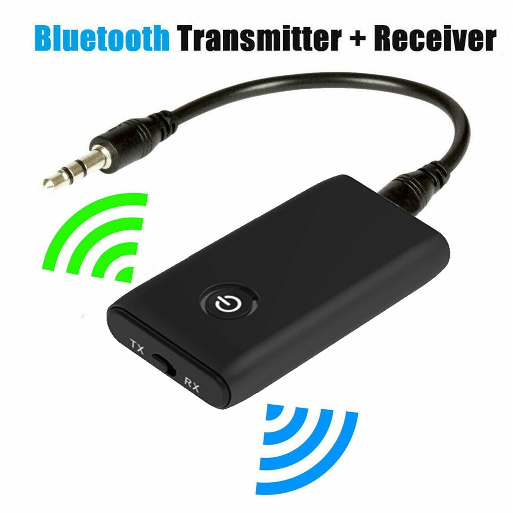 Bluetooth 5.0 Transmitter and Receiver 2-in-1 Wireless Audio Aux 3.5mm Adapter with Bluetooth receive and Bluetooth transmit: Default Title