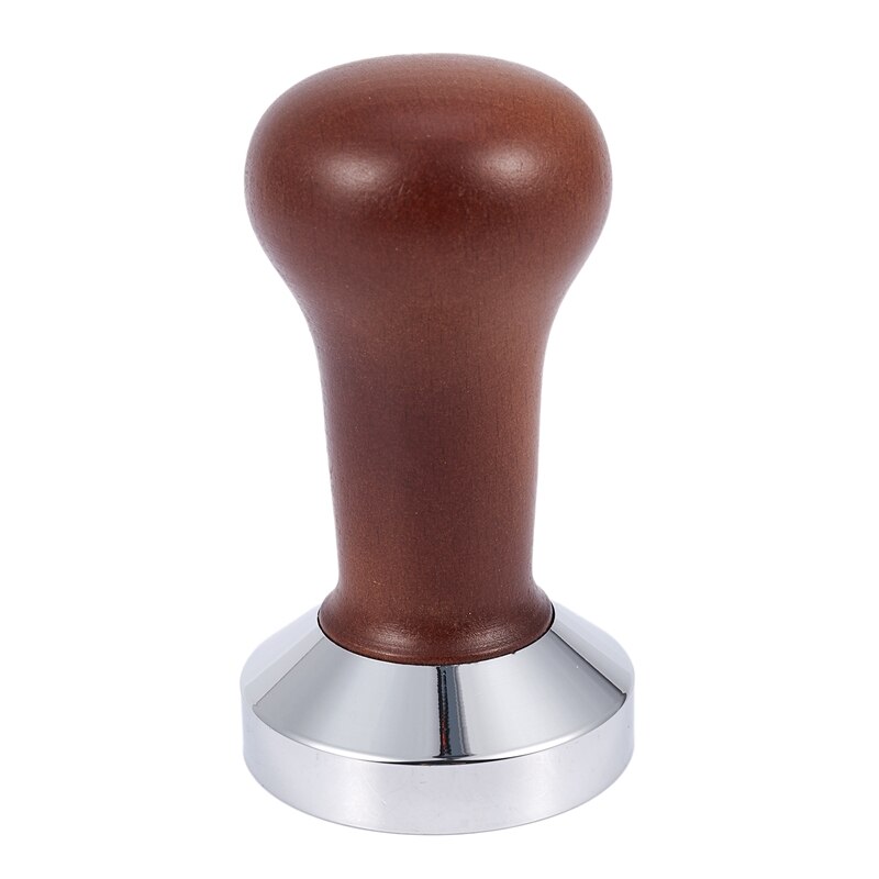 Coffee Tamper Wooden Handle Barista Espresso Machine Grinder 51mm for Coffee and Espresso Powder Hammer