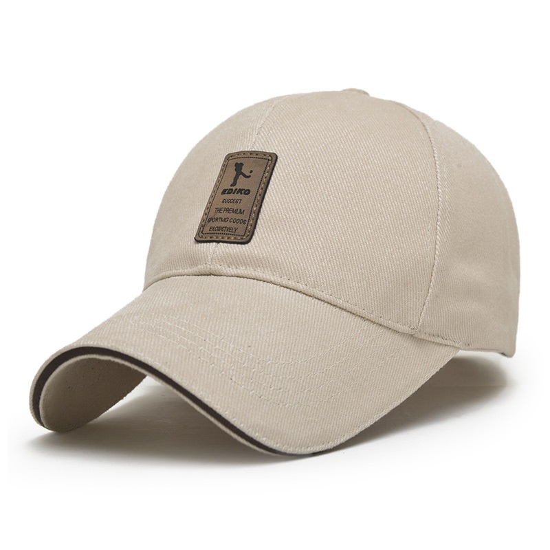 UNIKEVOW 9 Kleuren Baseball Cap mannen Verstelbare Cap Casual leisure hoeden Effen Kleur Mode Snapback Zomer Herfst hoed: Light Beige