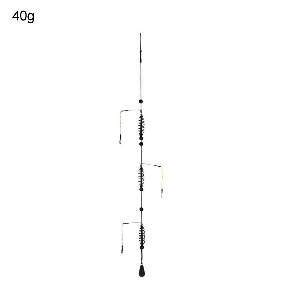 1pc String Hook Lightweight Durable Fishing Spring Carp Feeder Fishing Feeder Baitholder for Outdoor Fishing Tackle Accessories: 40g