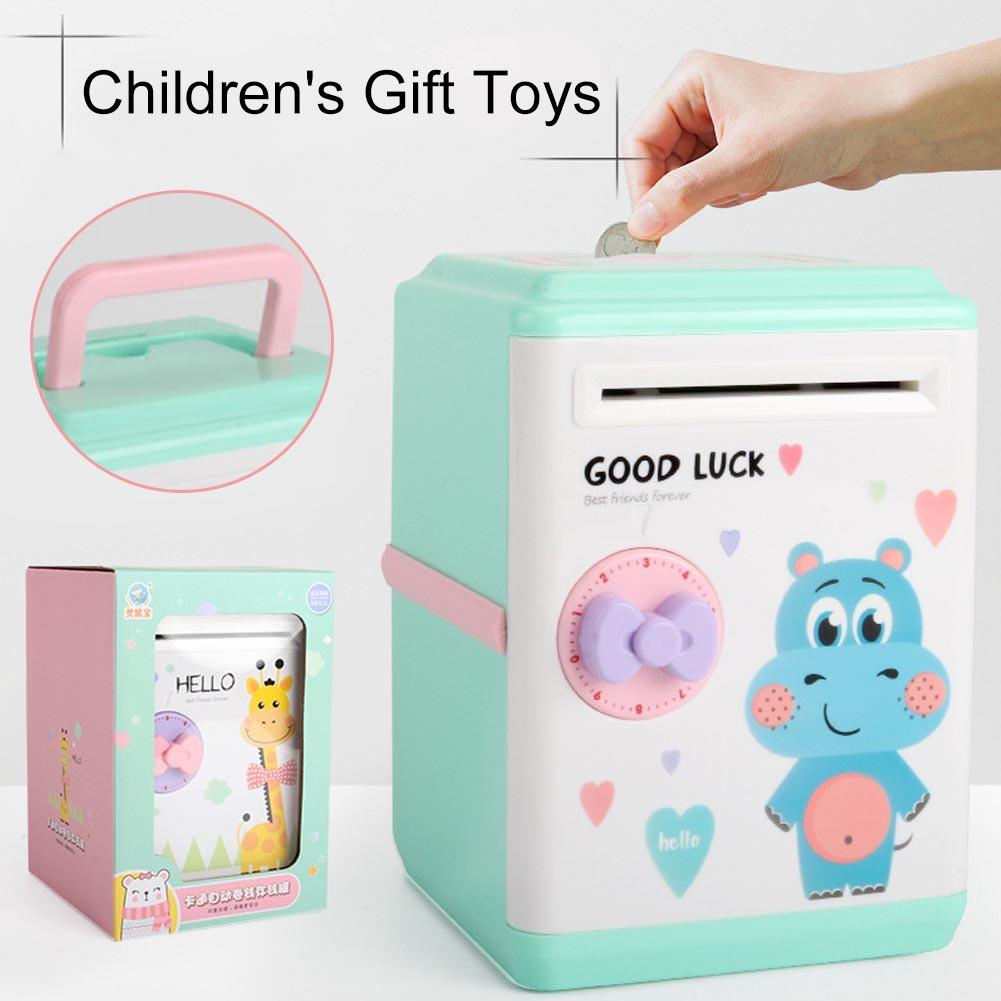 Innovative ATM Piggy Bank Intelligent Automatic Opening Password Vouchers Exotic Children's Toys Child Piggy Bank