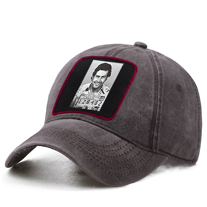 Gorra de béisbol de Pablo Emilio Escobar Gaviria para mujer, gorro de béisbol estilo Harajuku, Hip Hop, padre, camionero sólido, Snapback, Boinas de cola de caballo: Coffee 6