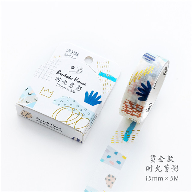 Verschiedene Blumenfolien-Washi-Band zum Selbermachen, dekoratives Maskierung-Klebeband für Scrapbooking und Telefondekoration: Grün
