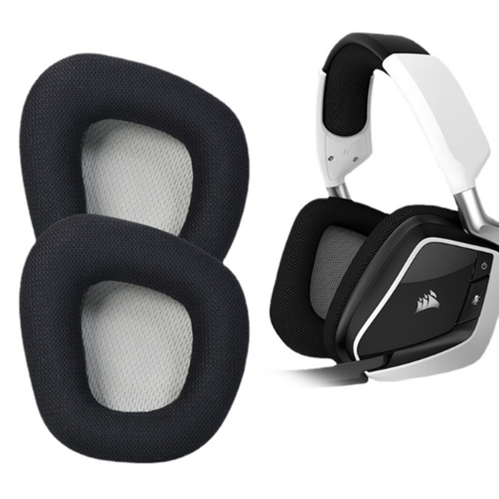 Ersatz-Ohrpolster, Memory-Schaum-Ohrpolster-Abdeckung für Corsair Void PRO ELITE RGB Wireless Gaming Headset Ohrenschützer Ohrpolster