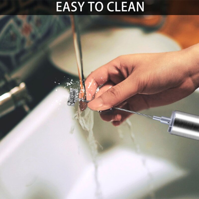 Melkeskummer håndholdt elektrisk,reise kaffeskummer. kaffeskummer for melkeskumming, latte/cappuccinoskummermikser for drikke,