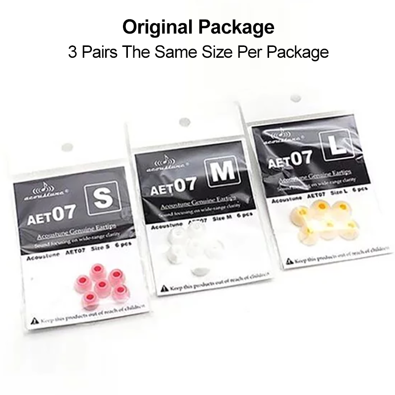 Acoustune ear tips AET07 eartips silicone earbuds In Ear earphone IEM earplugs accessories aet06/aet08/AET16 eartips