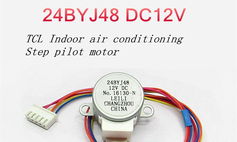 Motor paso a paso 24BYJ48 dc12V, motor piloto paso a paso TCL para aire acondicionado interior, motor de viento síncrono 12v