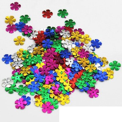 20gram/Lot.15 different shape flower sequins Craft material Kindergarten arts and crafts DIY toys beads toys
