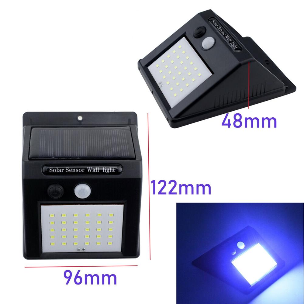 30LED Solar Power Motion Sensor Light PIR Security Outdoor Garden Wall Lamp
